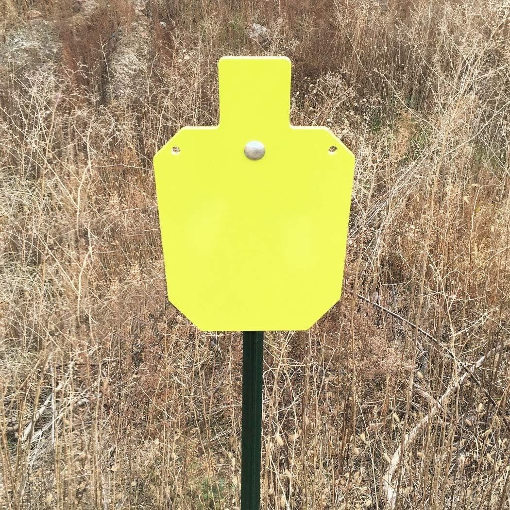 AR500 Steel T-Post Target Hanger with 15° Cant - Secure Mounting Adapter