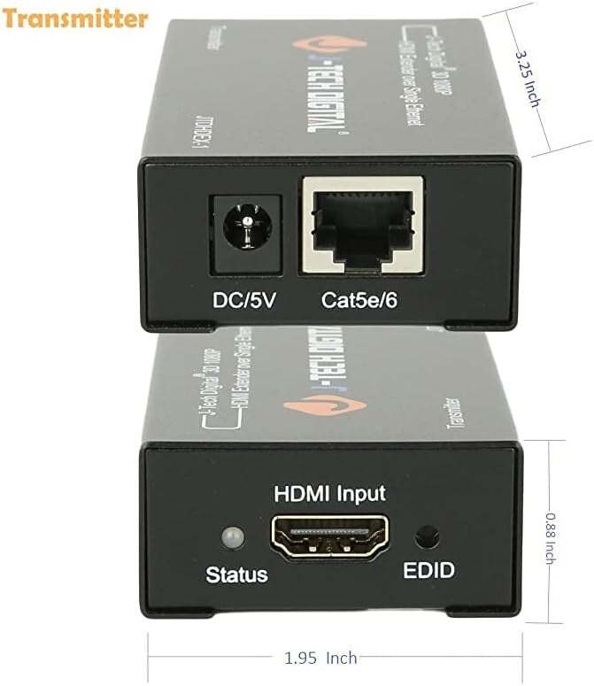 1080P HDMI Extender over Cat5e/Cat6 - 200ft with Dolby Digital/DTS Support