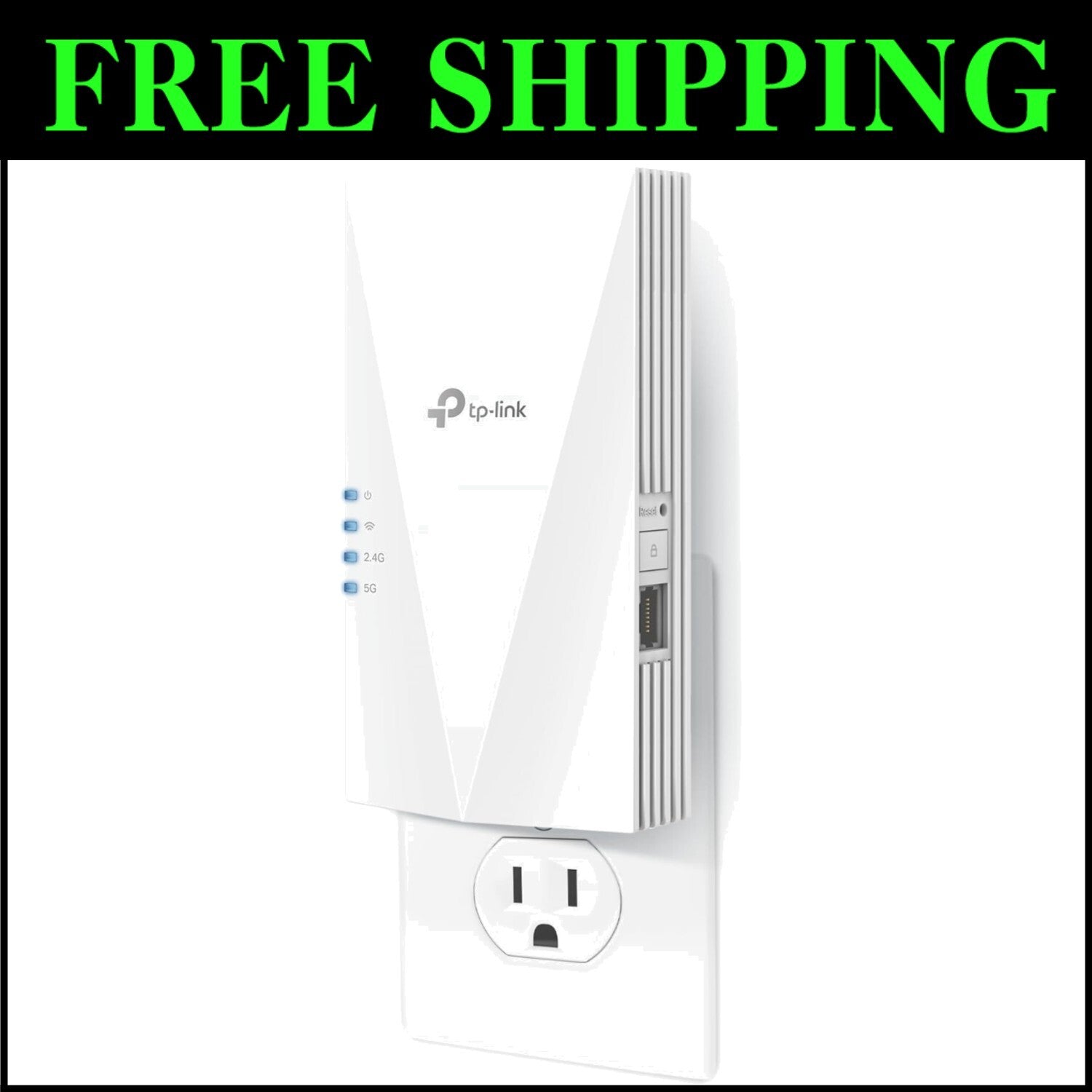 Gigabit WiFi Extender with Tether APP Setup - 1500 sq.ft Coverage & Easy Install