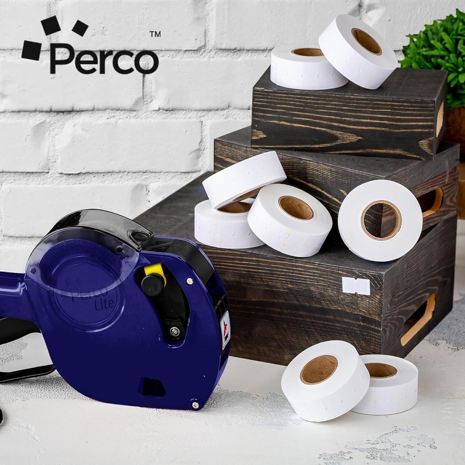 Versatile White 1 Line Pricing Labels – 32 Rolls, Perfect for Retail Needs