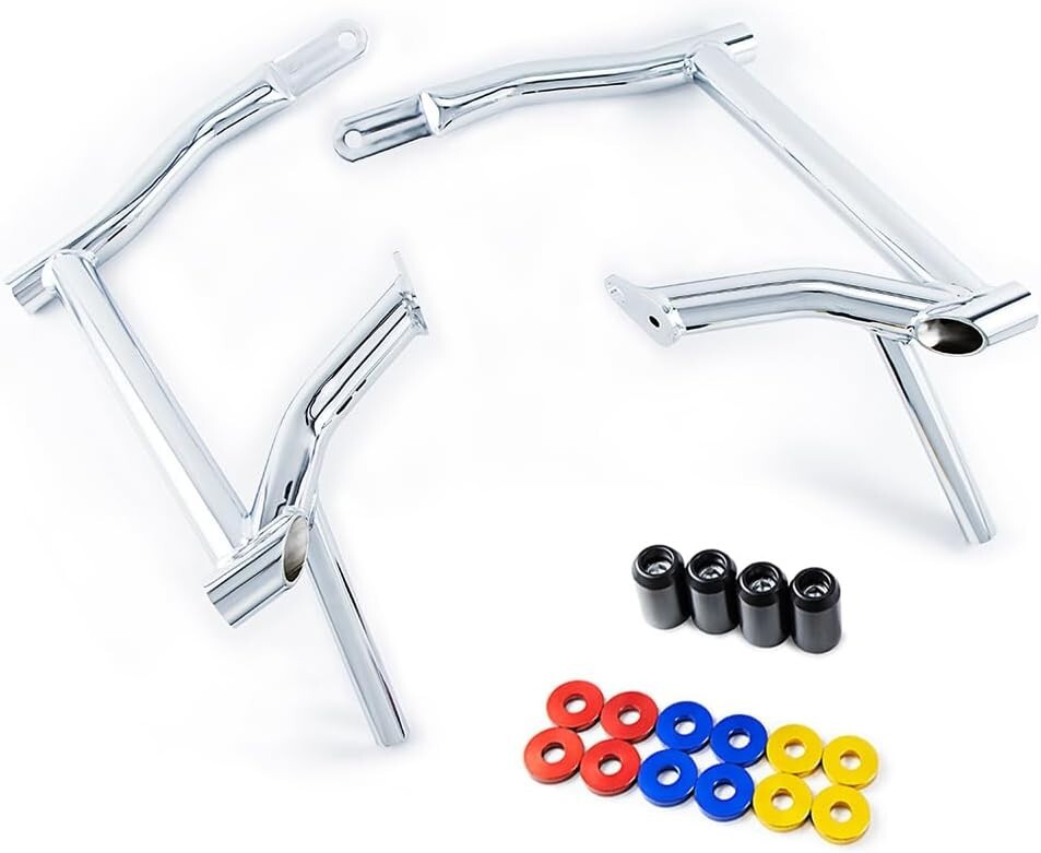 4-Piece Chrome Saddle Bag Protectors for Harley Davidson Touring Line 2009-2025