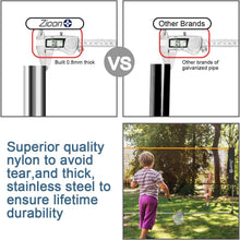 Load image into Gallery viewer, Adjustable Portable Tennis Net Set - Stainless Steel Poles for Multiple Sports
