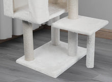 Load image into Gallery viewer, Cozy Condo Cat Tree with Jute Scratching Posts &amp; Hammock - Indoor Use, Beige