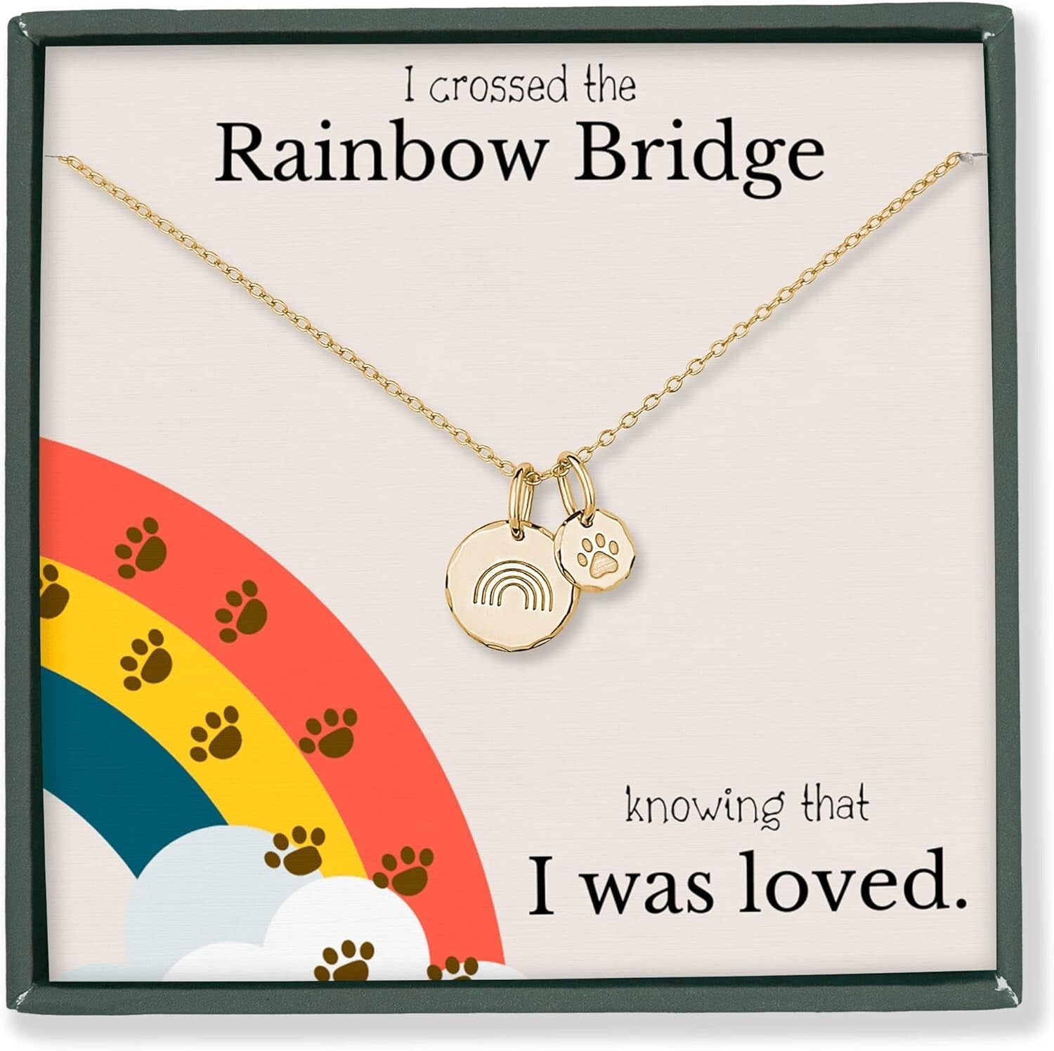 Elegant Silver or Gold Pet Memorial Jewelry - Heartfelt Sympathy Gift for Loss