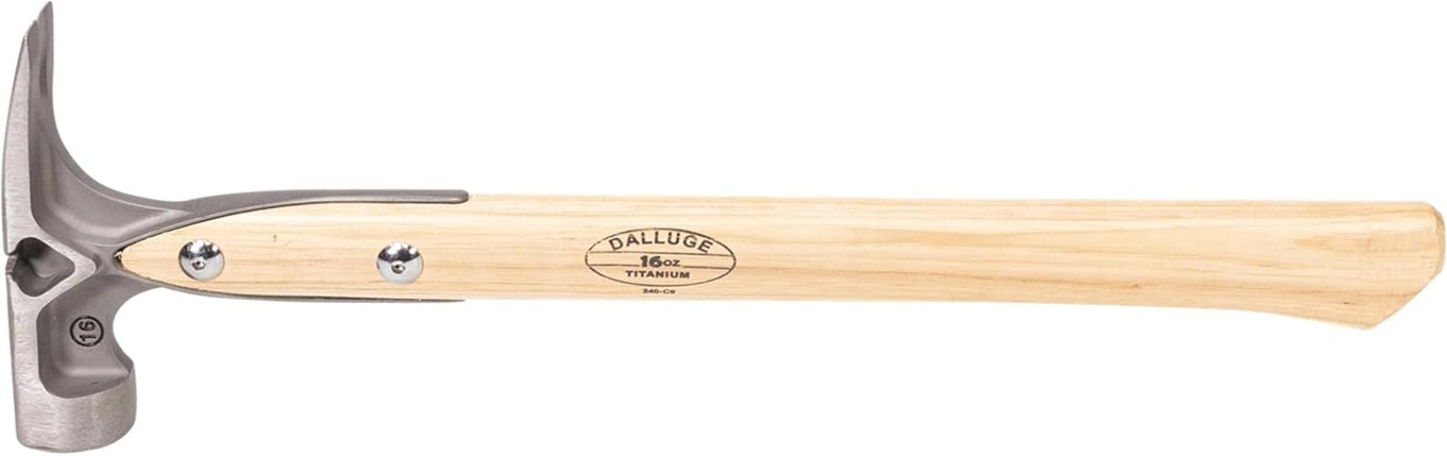 Lightweight 16 oz Titanium Hammer with Milled Face for Versatile Construction