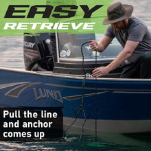 Load image into Gallery viewer, Compact 8-Lb Mushroom Anchor with Snap Hook &amp; 25 Ft Rope - Perfect for Kayaking