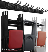 Load image into Gallery viewer, Customizable Garage Organization Wall Rack with 6 Heavy Duty Hooks - Space Saver
