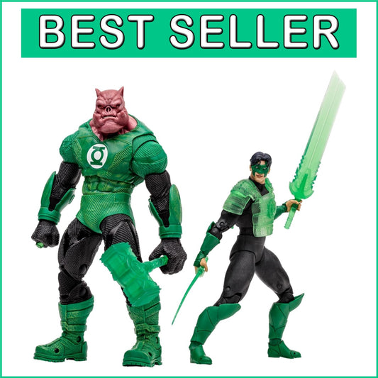 Detailed 7-Inch Kilowog & Green Lantern Action Figures with Collectible Cards