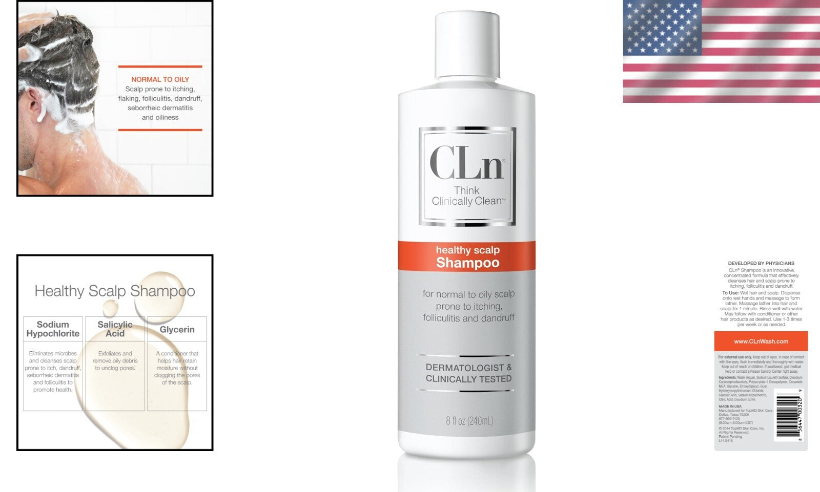 Clarifying Shampoo with Salicylic Acid - Fragrance-Free for Oily Scalp Relief