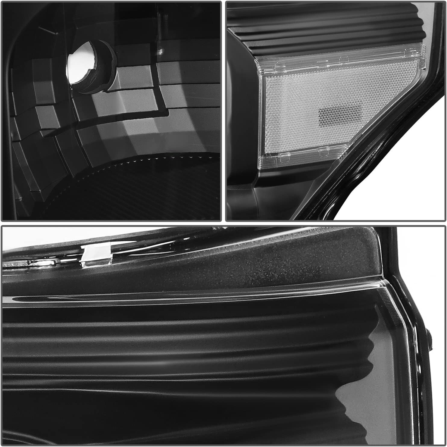 Durable Black Housing H13 Headlights for 11-16 F-450/F-550 Trucks – Easy Install