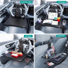 Load image into Gallery viewer, 2-in-1 Car Steering Wheel Desk &amp; Back Seat Tray - Ultimate Driving Convenience