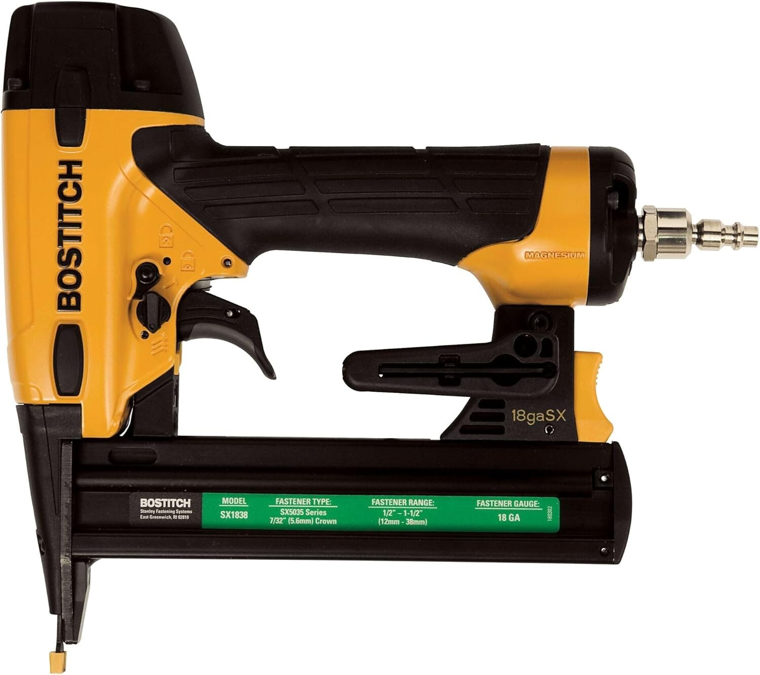 Versatile 18-Gauge Narrow Crown Stapler Kit - Oil-Free & Lightweight Design