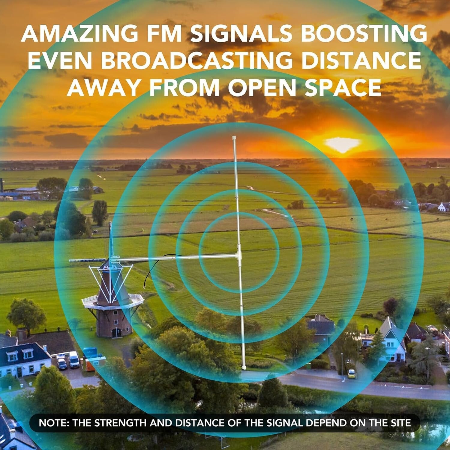 1/2 Wave Dipole Antenna for 87-108MHz Broadcasting - 150W Paragon Performance