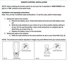 Load image into Gallery viewer, Replacement FAN-9T Remote for Hampton Bay with Ergonomic Design and Features