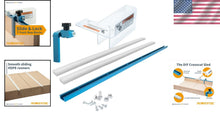 Load image into Gallery viewer, Safety First: 24" Table Saw Sled with Blade Guard &amp; Accessories for Woodworking