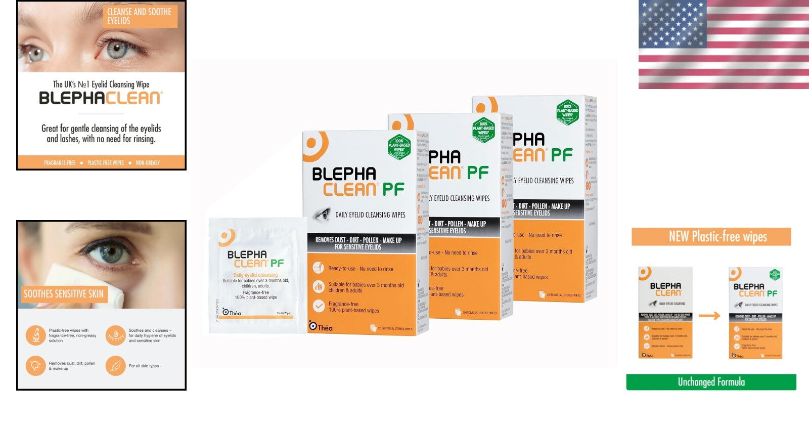 60 Sterile Fragrance-Free Eyelid Wipes for Daily Hygiene & Blepharitis Care