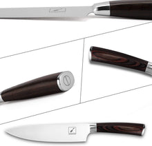 Load image into Gallery viewer, 8-Inch Japanese Chef Knife with Ergonomic Pakka Handle - Premium Gift Box Ready