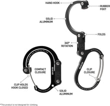 Load image into Gallery viewer, Compact and Durable 360° Carabiner Clip Set - Perfect for All Outdoor Adventures