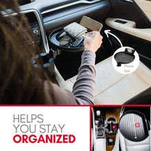 Load image into Gallery viewer, Ultimate Car Cup Holder Tray with Phone Slot &amp; Expandable Base for Travel