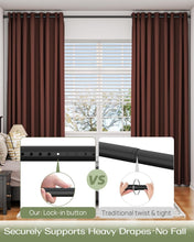 Load image into Gallery viewer, Innovative Spring Loaded Adjustable Tension Curtain Rod for Windows &amp; Showers