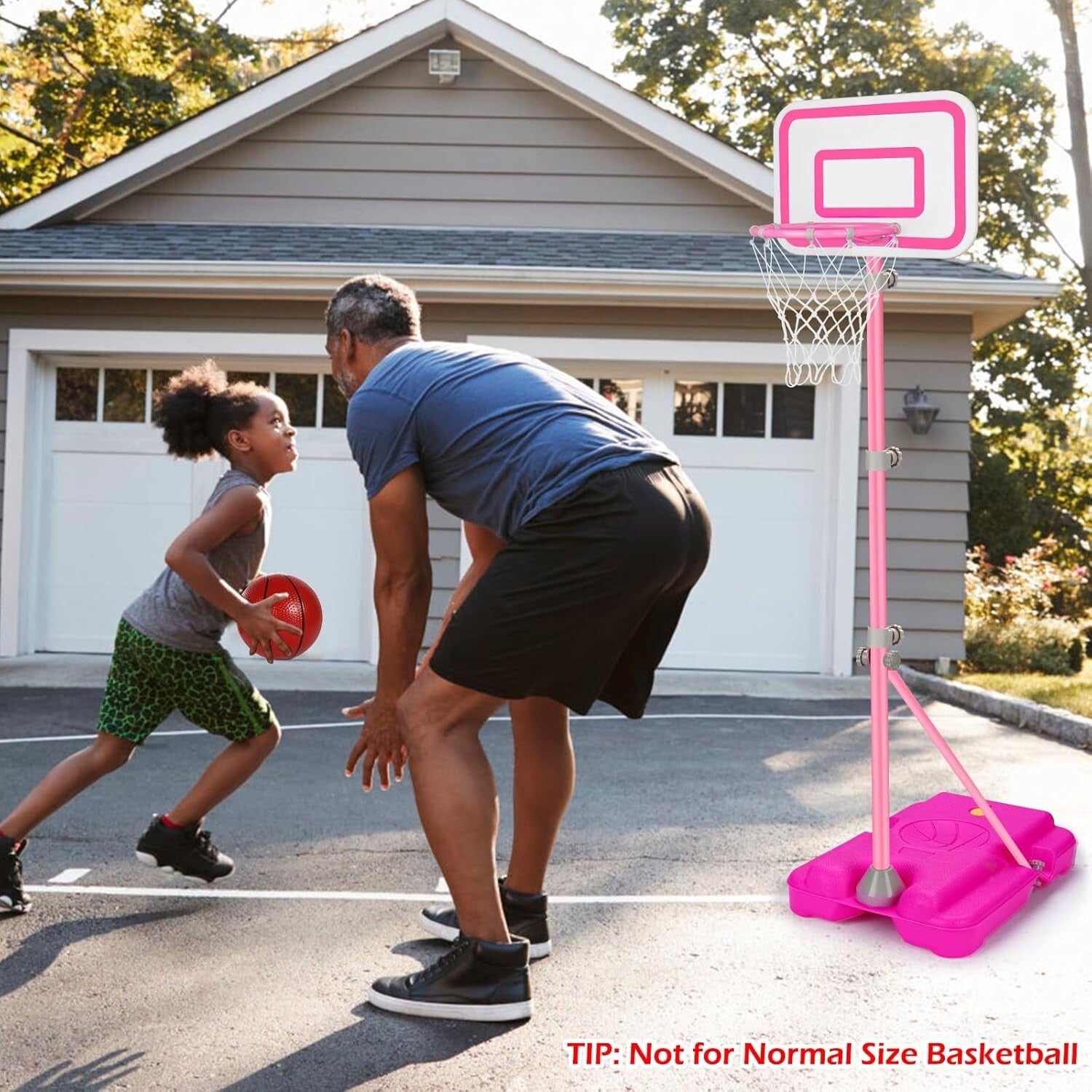 Fun Pink Basketball Goal for Kids - Perfect Adjustable Toy for Young Girls