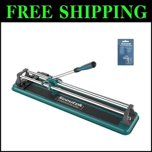 17” Manual Tile Cutter with Tungsten Carbide Wheel - Precision Cutting Tool