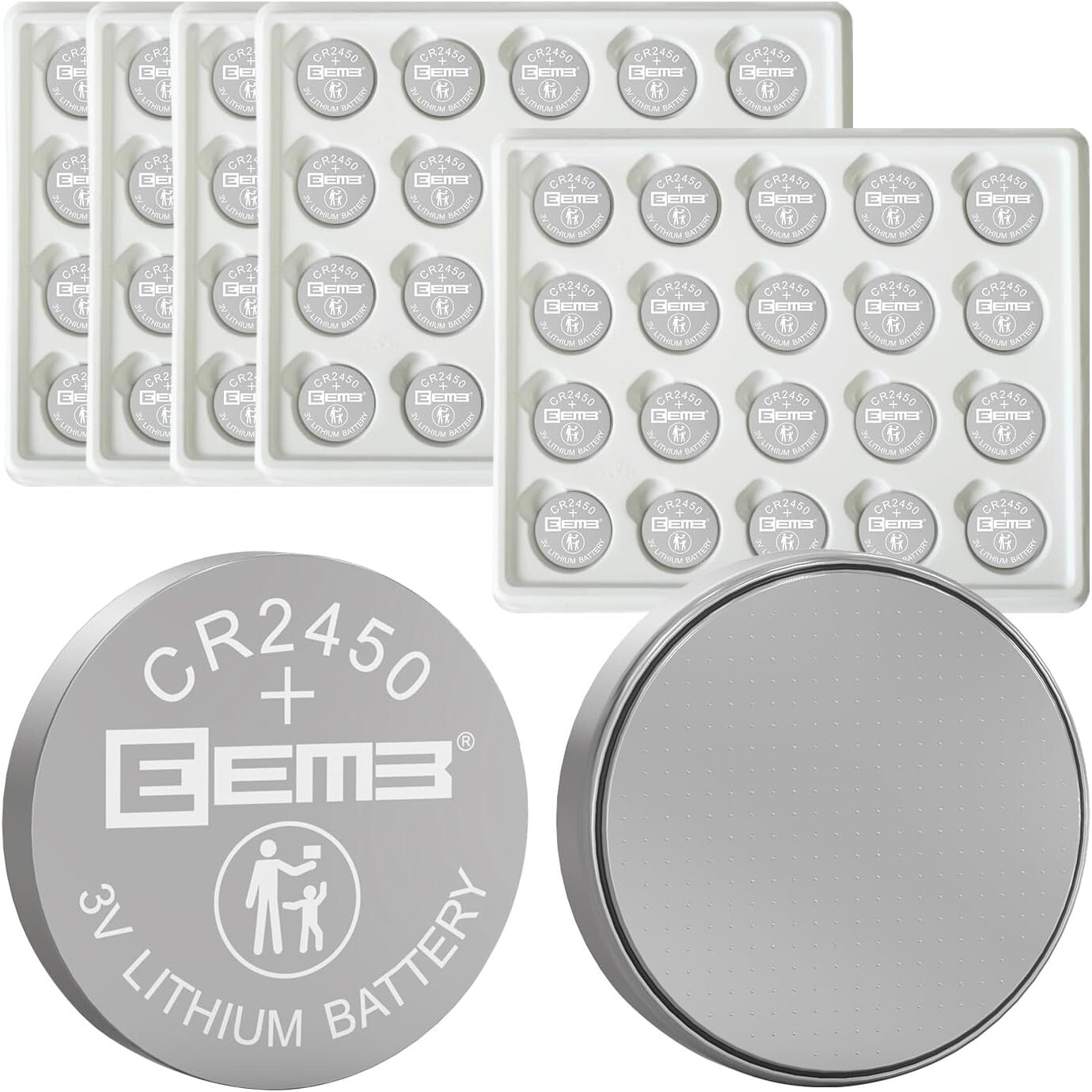 100-Pack 3V Lithium Coin Batteries - Leak-Proof & Long-Lasting Power Solution