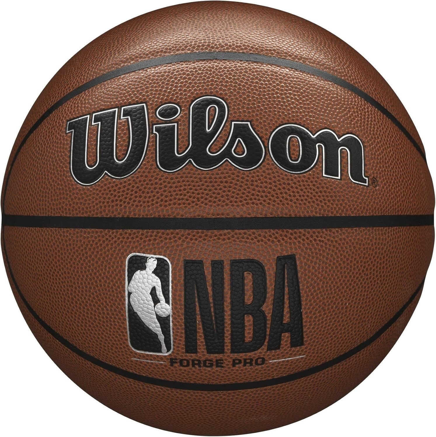Durable Size 6 NBA Basketball - Brown with Purefeel Grip for All-Weather Use