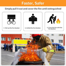 Load image into Gallery viewer, Emergency Fire Blanket 6-Pack - 39" Fiberglass Fire Suppression for Home Safety