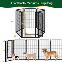 Load image into Gallery viewer, Expandable 47-Inch Dog Playpen with Flexible Shape Options for Indoor/Outdoor