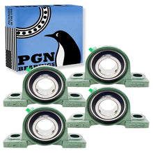 Load image into Gallery viewer, Self-Aligning Chrome Steel Pillow Block Bearings - 1 1/2 Inch Bore Pack of 4