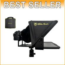 Load image into Gallery viewer, Adjustable iPad/Tablet Teleprompter with 70/30 Glass &amp; Carry Case - No Assembly