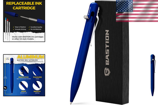 Luxury Bolt Action Pen - Durable EDC Ballpoint with Fine Tip for Professionals