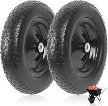 Load image into Gallery viewer, Universal Fit 14.5" Flat-Free Tire &amp; Wheel - Durable, Weather-Resistant Solution