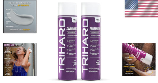 Specialized Swimmers Shampoo with Dead Sea Minerals - Pack of 2 for Healthy Hair