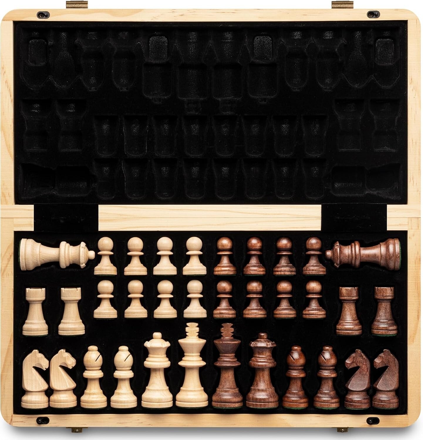 15-Inch Chess Set with 3-Inch King & Magnetic Pieces - Ultimate Travel Companion