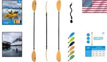 Load image into Gallery viewer, Premium 90.5in Aluminum Alloy Kayak Paddle with Leash &amp; Drip Rings