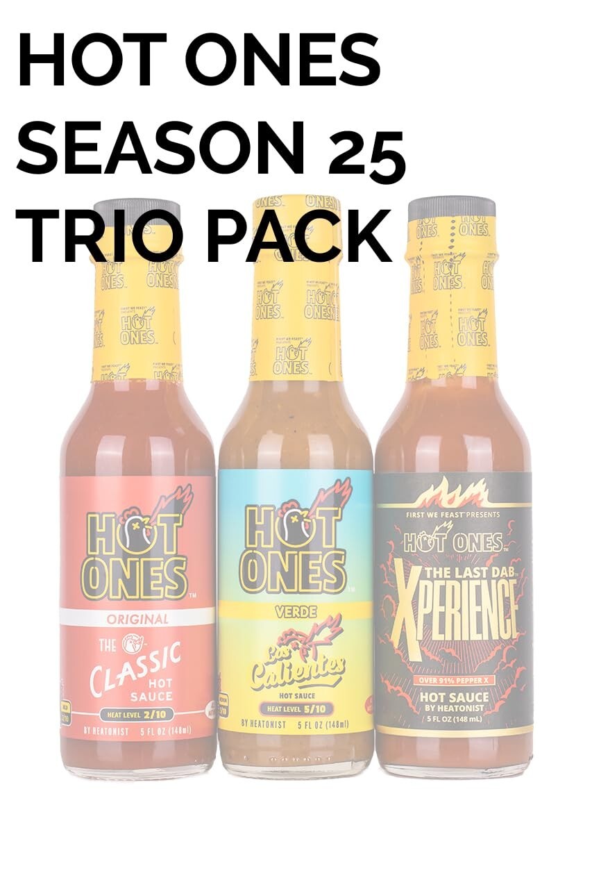 Flavorful 3-Pack of Season 25 Hot Sauces - Perfect Gifts for Spice Lovers