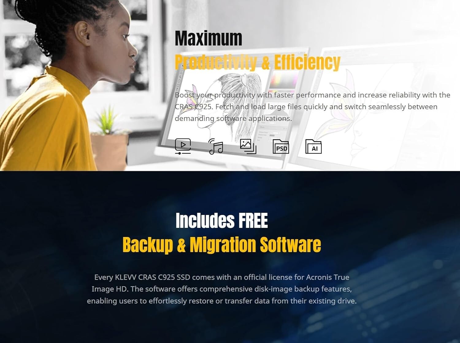 500GB CRAS C925 PCIe Gen4 SSD with Aluminum Heatsink – Ultimate Gaming Upgrade