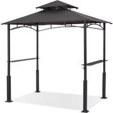 Load image into Gallery viewer, Durable 8x5 Grill Canopy Shelter with LED Light for Stylish Outdoor Cooking
