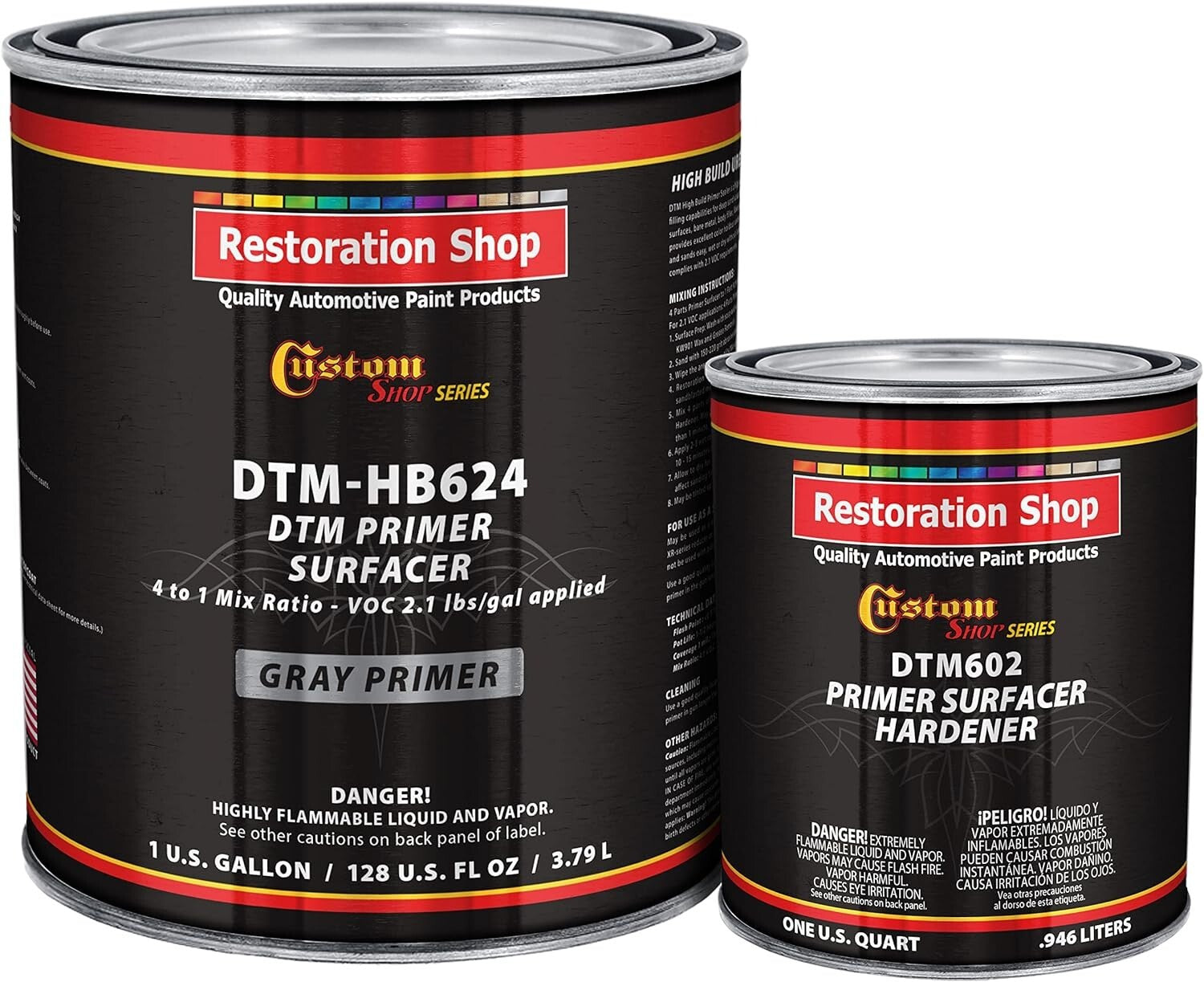 Fast-Drying Rust-Resistant 1.25 Gal Gray Primer & Hardener for Metal Surfaces