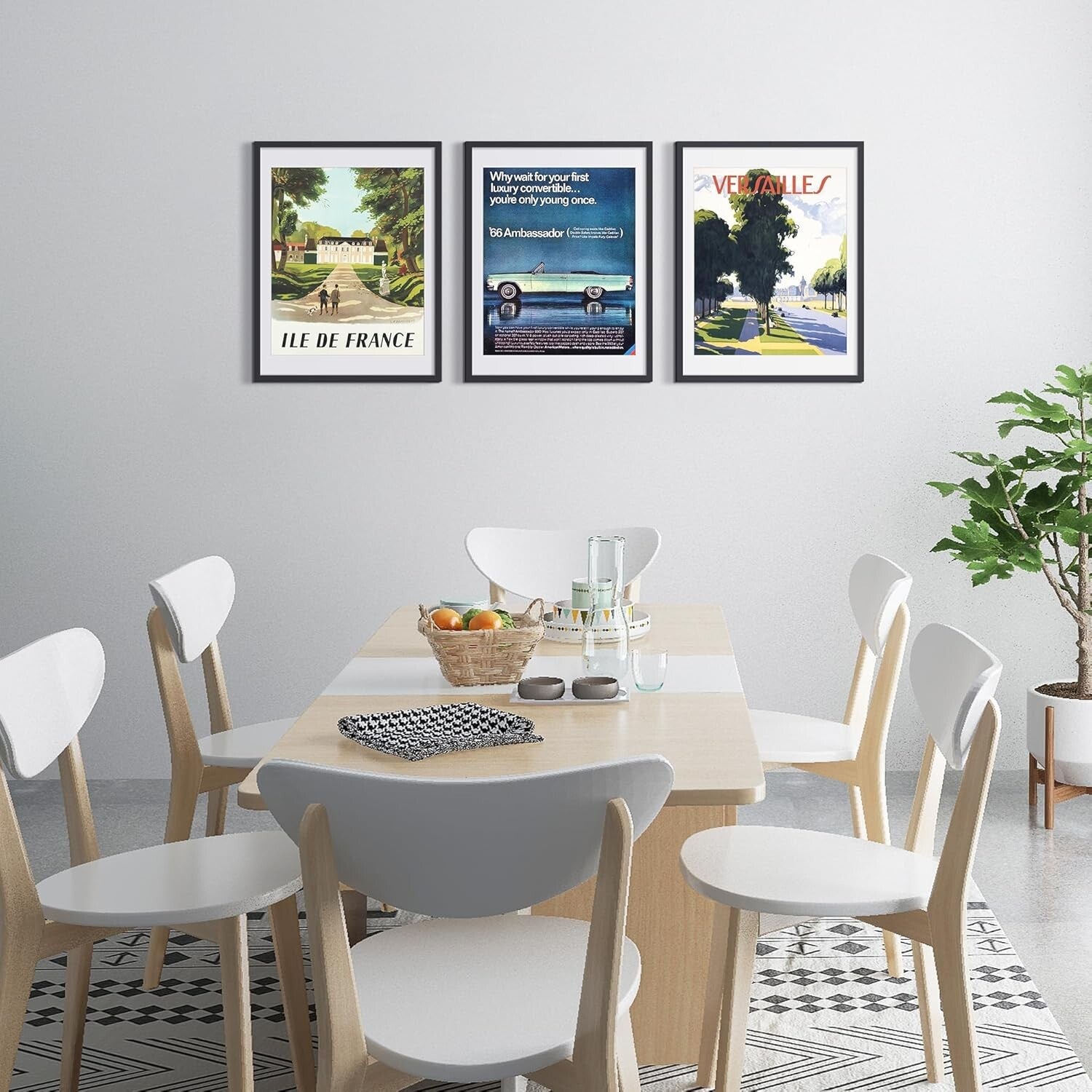 Elegant Set of 5 Black 18x24 Picture Frames for Stylish Wall Gallery Displays