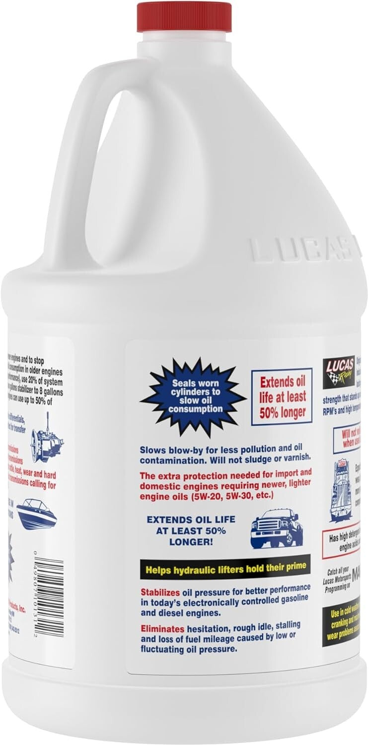 5 Quart Universal Motorcycle Oil Stabilizer - Enhances Performance & Longevity