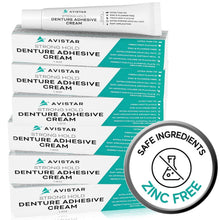 Load image into Gallery viewer, Extra Strong Waterproof Denture Adhesive Cream - Mint Flavor, 6 Pack, 8.4 Fl Oz