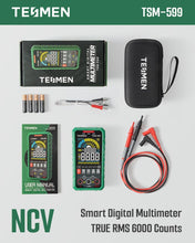 Load image into Gallery viewer, Smart TRMS Digital Multimeter – 6000 Counts, Voltage &amp; Current Tester in Green