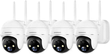 Load image into Gallery viewer, Easy-Install 4-Pack Wireless Security Cameras with Motion Detection Alerts
