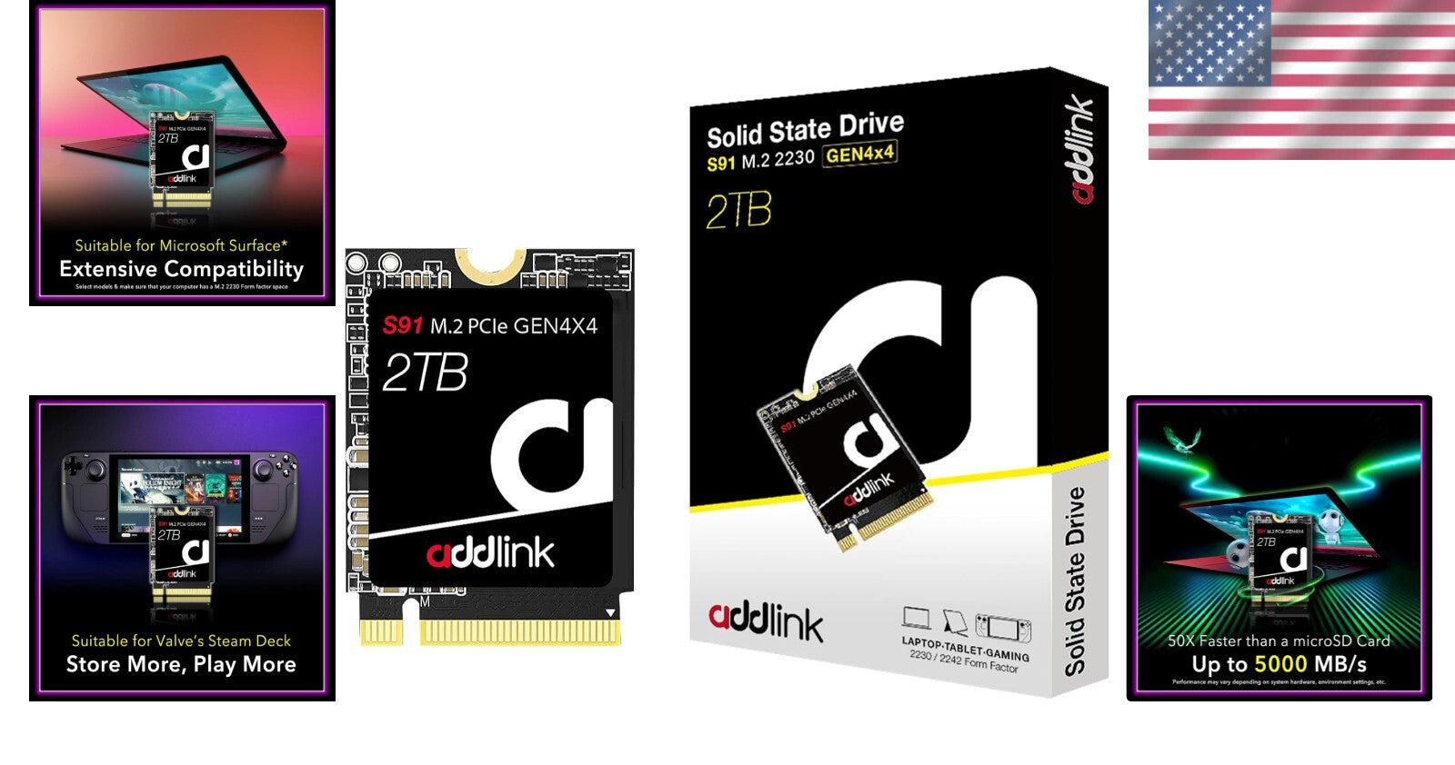 New 2TB 3D NAND SSD - M.2 2230 High-Speed Storage for Laptops & Gaming Consoles