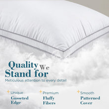 Load image into Gallery viewer, Dual Pack Standard Bed Pillows – Down Alternative, Oeko-Tex Certified Quality