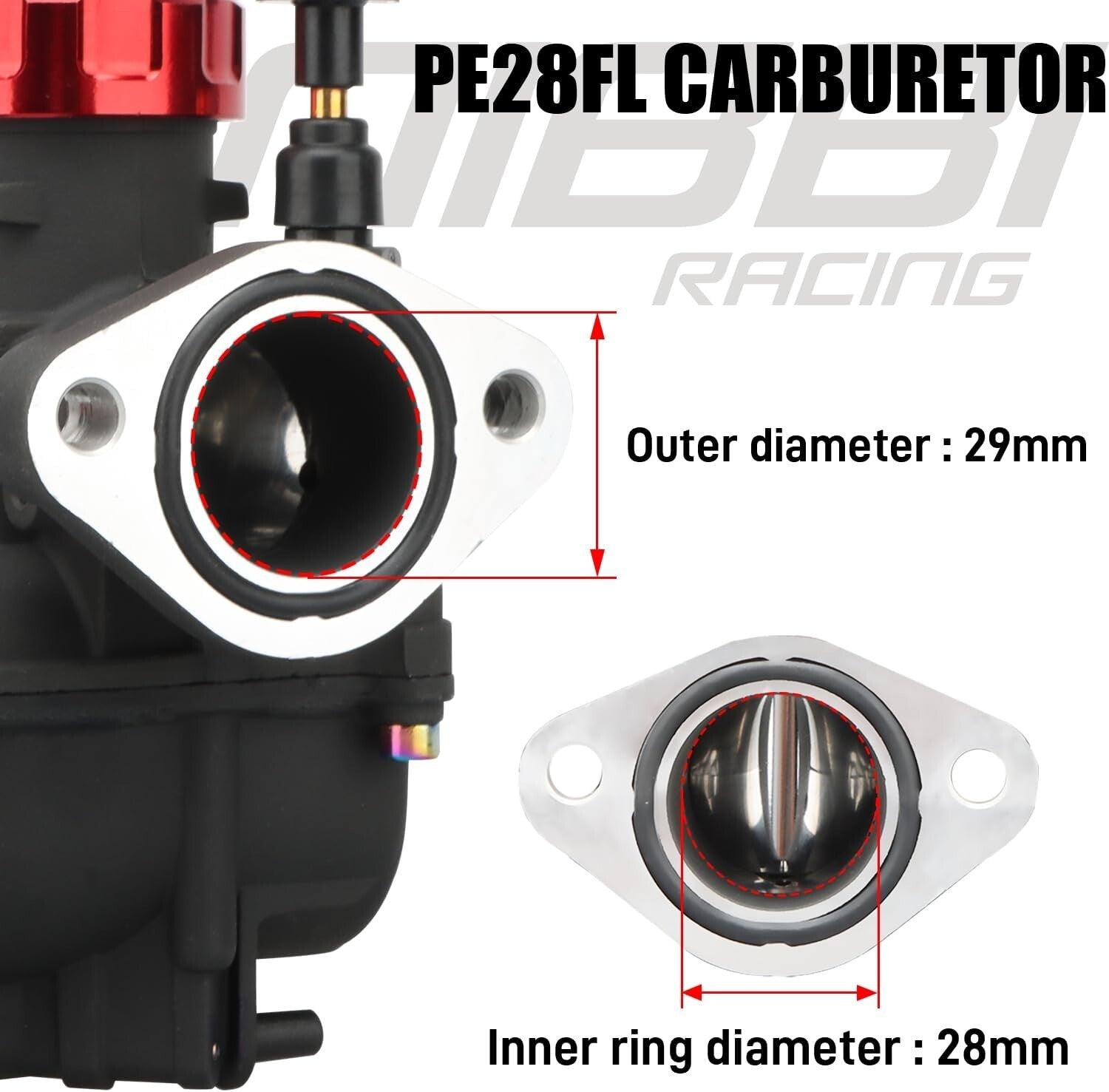 Performance-Driven Carburetor Designed for 200cc/250cc Engines - Anodized Finish