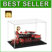 Load image into Gallery viewer, Elegant Clear Acrylic Display Case with Black Base - Protect Your Collectibles